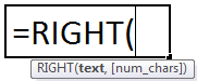 Right Function Formula