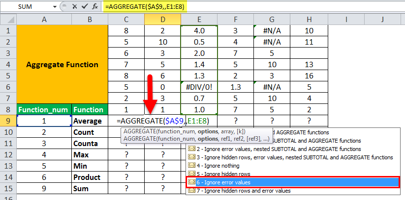 Aggregate Example 1-6