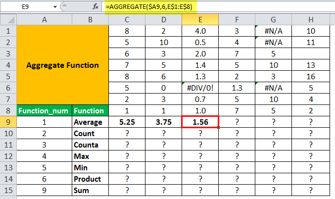 Aggregate Example 1-7