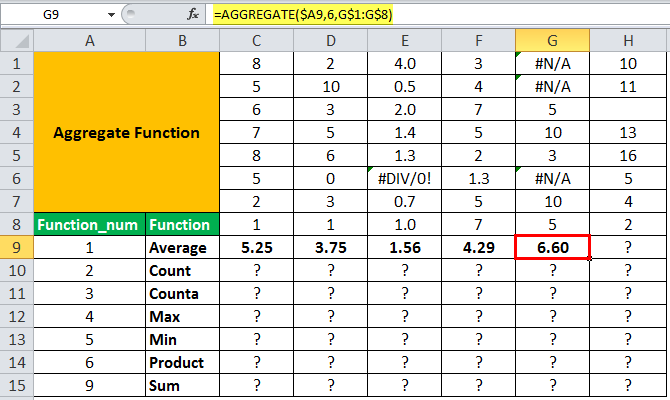 Aggregate Example 1-8