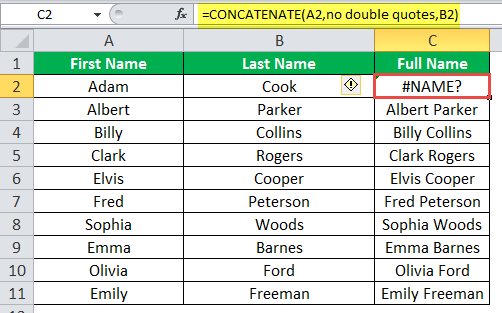 CONCATENATE Example 4