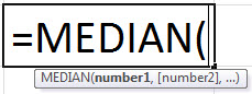 MEDIAN Formula in Excel