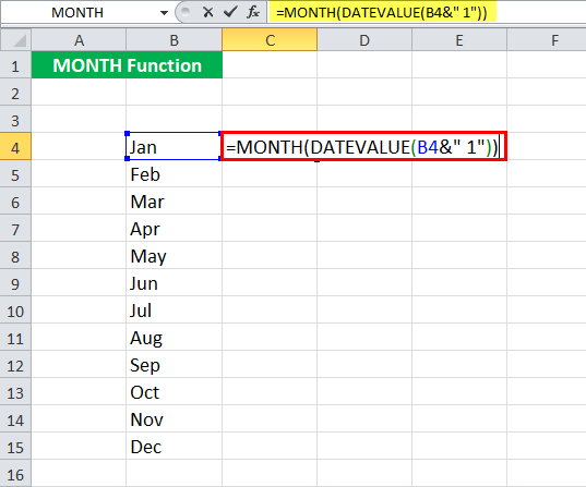 MONTH Example 2-1