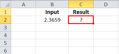 ROUNDDOWN Example 1