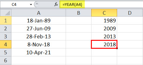 YEAR Example 4