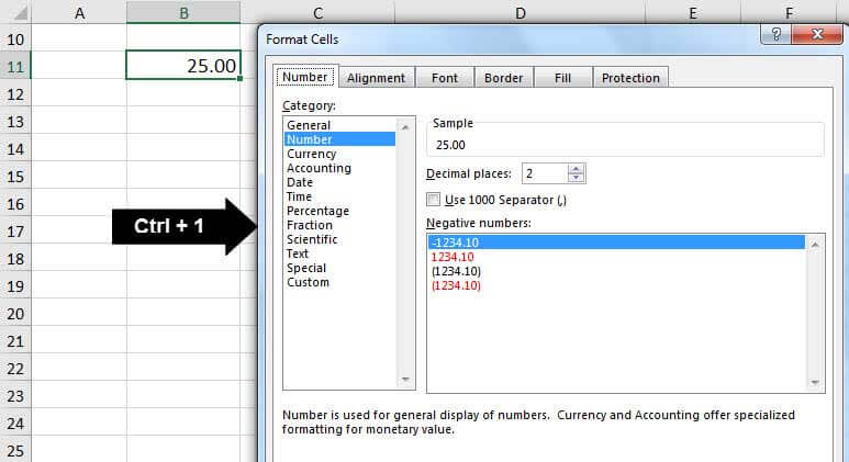 Convert to number ( Format Option - illustration - 1-1)