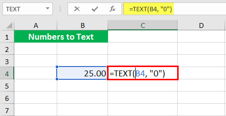 Convert to number ( Text function illustration - 1-1)