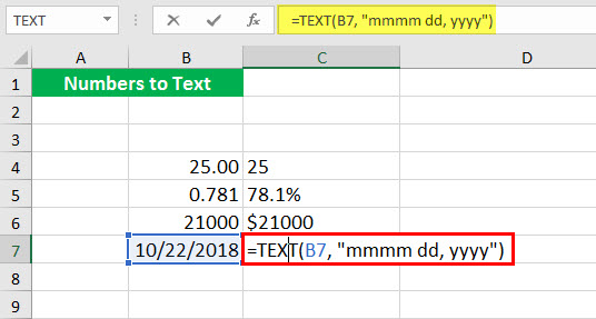 Convert to number ( Text function illustration - 1-10)