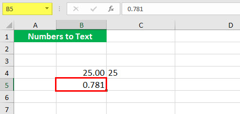 Convert to number ( Text function illustration - 1-2)