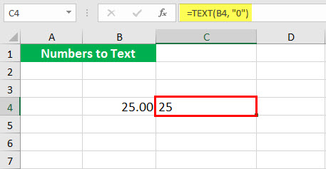 Convert to number ( Text function illustration - 1-3)