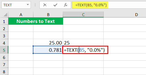 Convert to number ( Text function illustration - 1-4)