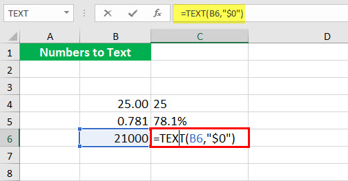 Convert to number ( Text function illustration - 1-7)