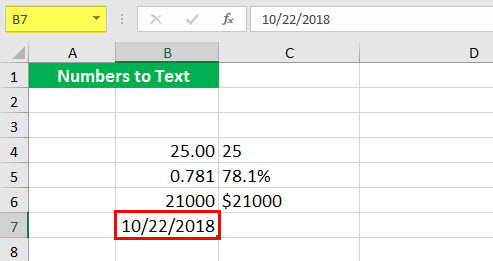 Convert to number ( Text function illustration - 1-9)