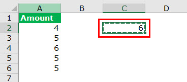 Paste Special Example 6-1