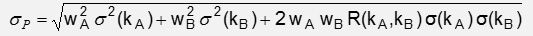 Portfolio Standard Deviation Formula