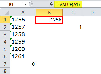 Using VALUE Function step 1