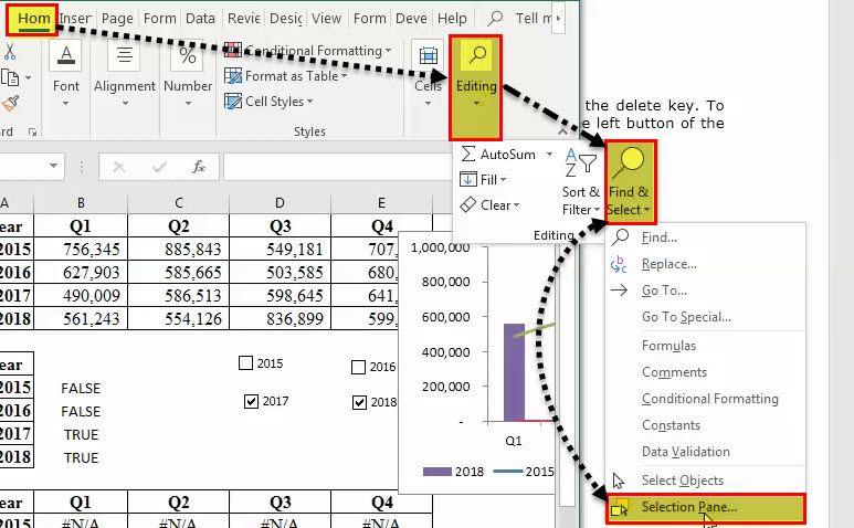 create chart using check box - step 9