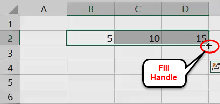 Fill Handle in Excel 1