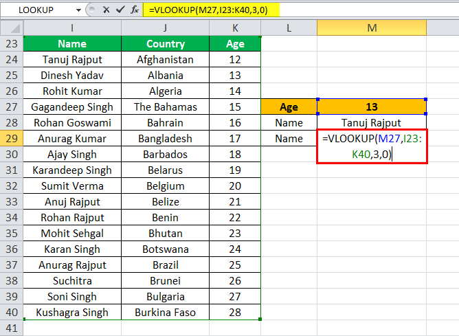 Using Index Match Example 1-2