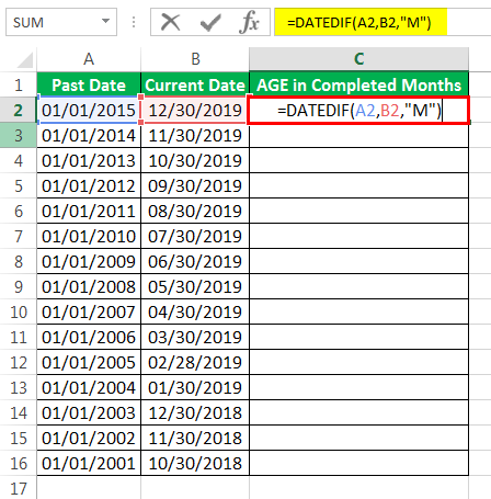 Age Calculator Method 2