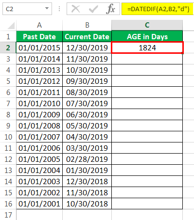 Age Calculator Method 3-1