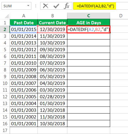 Age Calculator Method 3