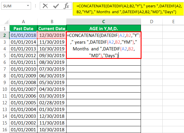 Age Calculator Method 4