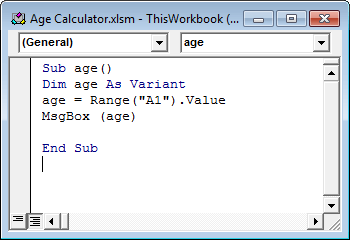 Age Calculator Method 5