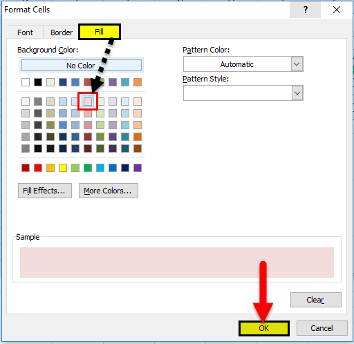 Create Table Format step 10