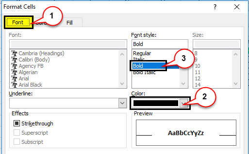 Create Table Format step 9