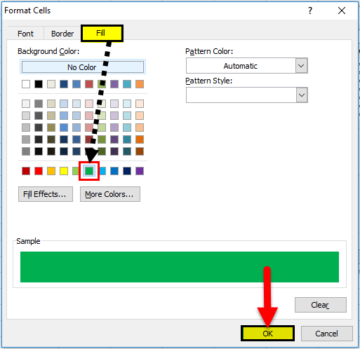 Create Table Format step 6