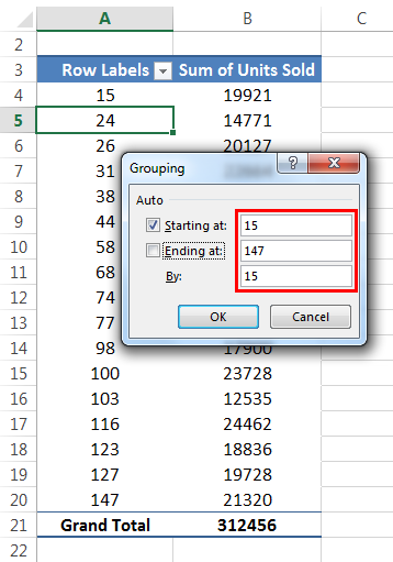 Frequency Distribution Example 1-6