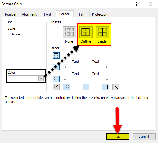 How to hide Gridlines step 4