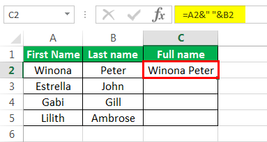 Merge cells shortcut Example 2-4