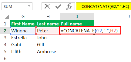 Merge cells shortcut Example 2-6