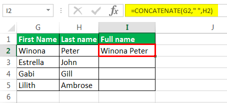 Merge cells shortcut Example 2-7