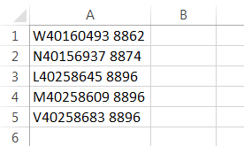 Removing space Example 3