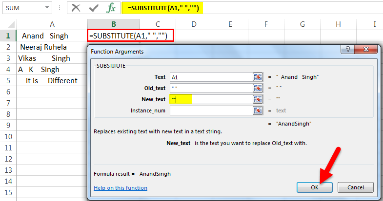 Substitute Function - Example 5-4