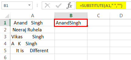 Substitute Function - Example 5-5