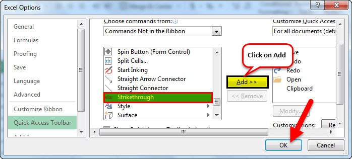 Strikethrough Method 2-2