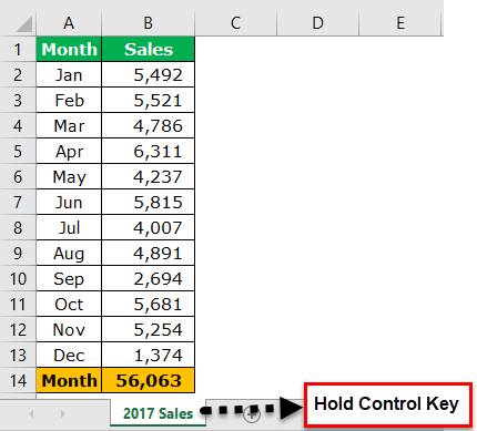 Create sheet using shortcut key 1