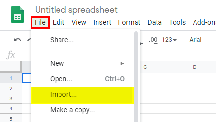 Spreadsheet Example 4-1