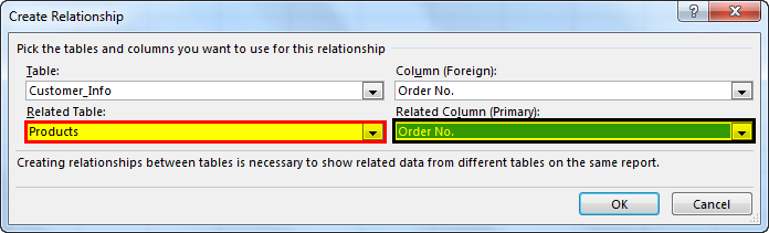 create relationship Example 1-13