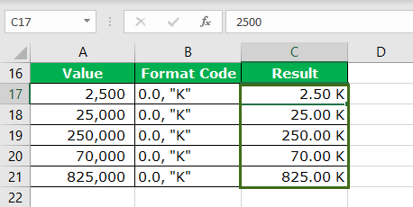 Thousand Value Example 1-9