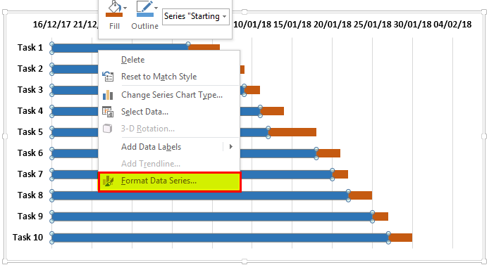 Project timeline Example 1-13