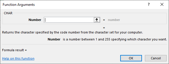 Use Concatenates function 1-1