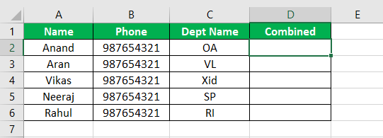 Use Concatenates function 1