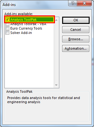 correleation matrix in excel example 4.3