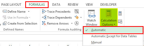 Excel Formual Not Working Example 3-2