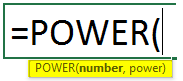 Exponents in Excel Examples